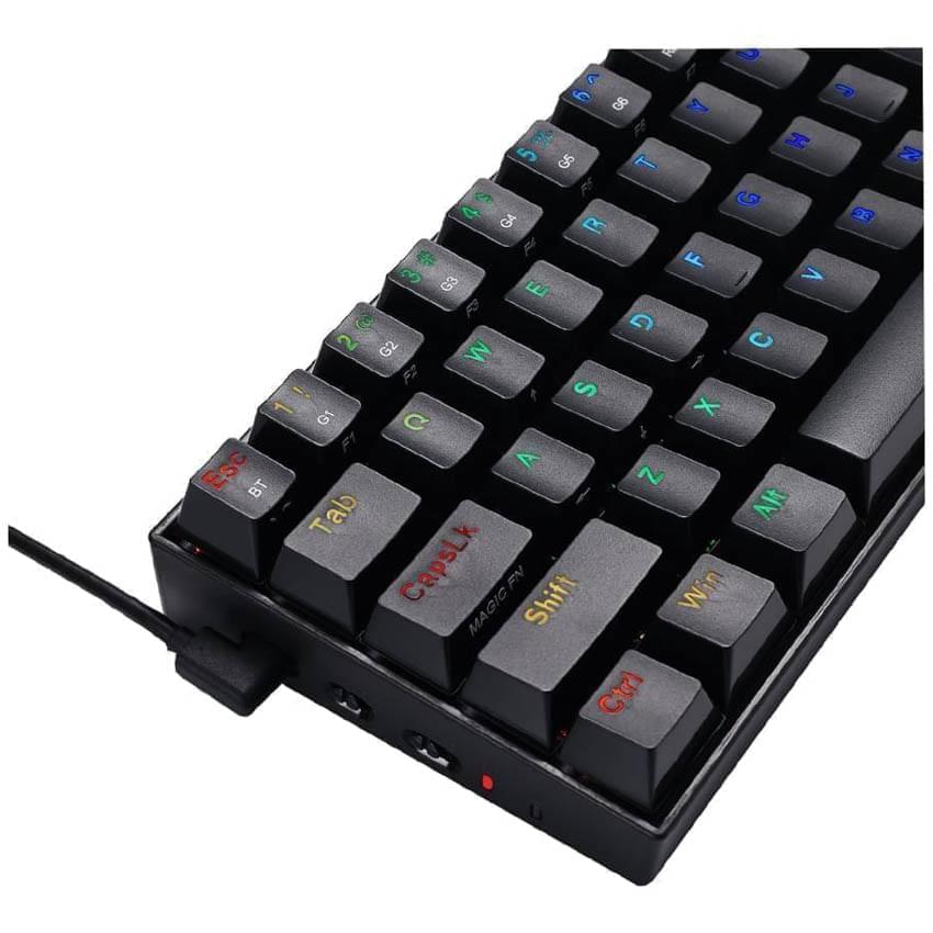 Teclado Mecanico Redragon Draconic Rgb Negro Switch Brown Bluetooth